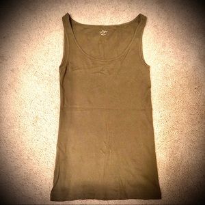 NWOT Loft Tank Top Olive Green